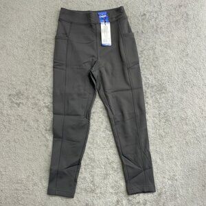 NEW Bench Urbanwear Women's L Scuba Dark Gray Leggings Fleece Lined N0360